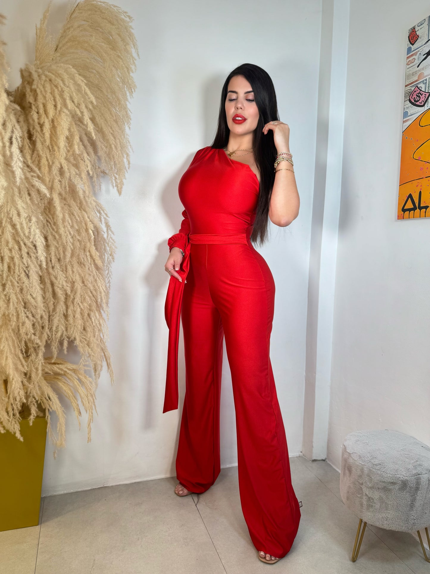 Jumpsuit red