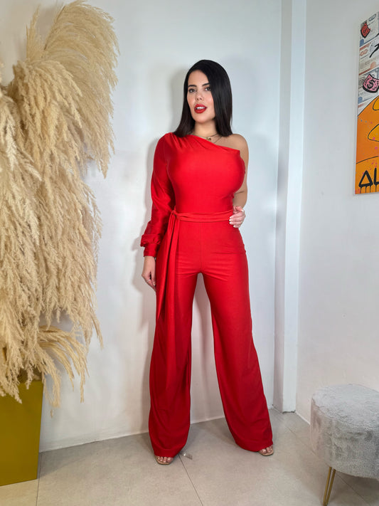 Jumpsuit red